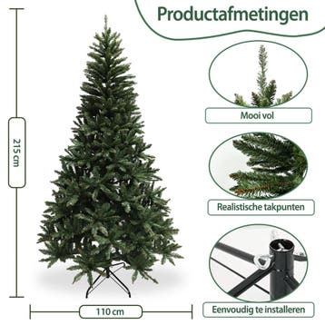 Kerstboom 220cm PVC | Hoogwaardig | Beste Prijs, Diversen, Ophalen of Verzenden, Nieuw