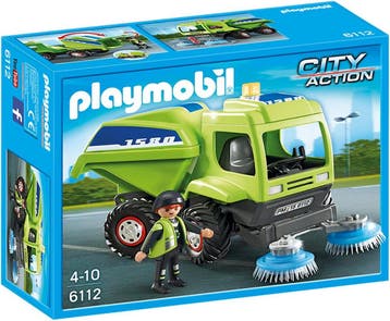Playmobil City Service Straatveger / Veegwagen met Speelfigu, Verzenden, Nieuw