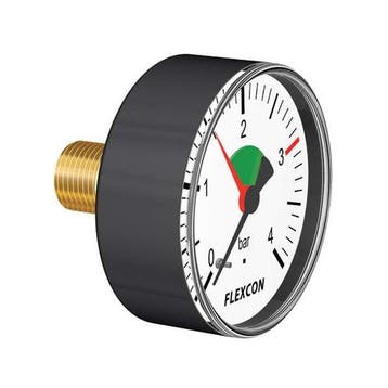 Flamco manometer drukmeter 1/2 axiaal 0-4 bar, Doe-het-zelf en Verbouw, Verwarming en Radiatoren, Verzenden, Nieuw