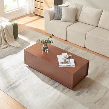 Salontafel Turur 104x50x40 cm walnootkleurig [en.casa], Verzenden, Nieuw
