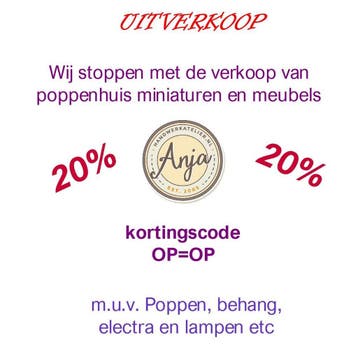 Poppenhuis miniaturen handwerk Anja s Handwerkatelier, Ophalen of Verzenden, Nieuw, Poppenhuis