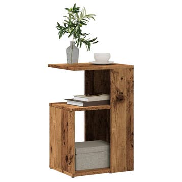 vidaXL Bijzettafel 36x30x56 cm bewerkt hout oud houtkleurig, Huis en Inrichting, Tafels | Bijzettafels, Verzenden, Nieuw, 45 tot 60 cm