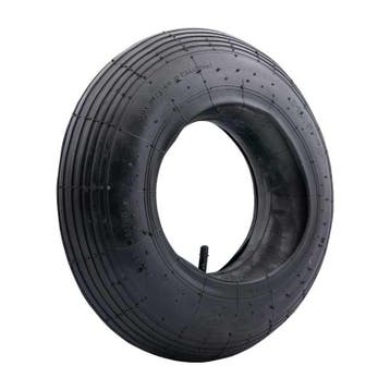 Binnenband + Buitenband kruiwagenwiel 4.00 x 8 lijnprofiel, Verzenden, Nieuw