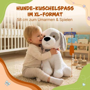 Knuffel hond - 58cm (Knuffels, Speelgoed, Recreatie), Verzenden, Nieuw
