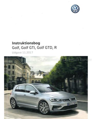 2017 VOLKSWAGEN GOLF INSTRUCTIEBOEKJE DEENS, Auto diversen, Handleidingen en Instructieboekjes