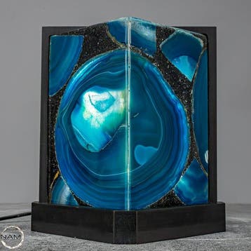 Zeer exclusieve designer-agaatlamp uit Brazilië- 869.95 g