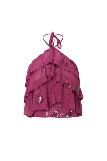 Bloemen Mouwloze Top | Lente & Zomer | Abrikoos, Lichtgroen, Kleding | Dames, Verzenden, Nieuw
