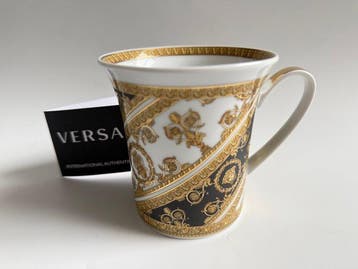 Rosenthal - Versace - Bekerglas - Mok met oor - 9 cm - I