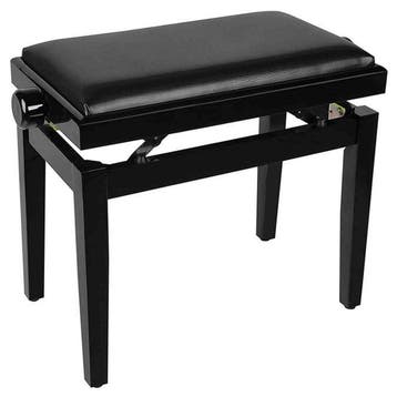 Boston PB1/1520 pianobank – verstelbare zitting, mat zwart, Ophalen of Verzenden, Nieuw