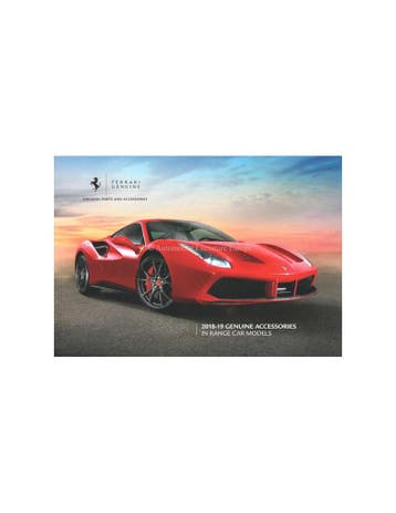 2018-19 FERRARI GENUINE ACCESSORIES BROCHURE ENGELS, Nieuw, Ferrari, Author
