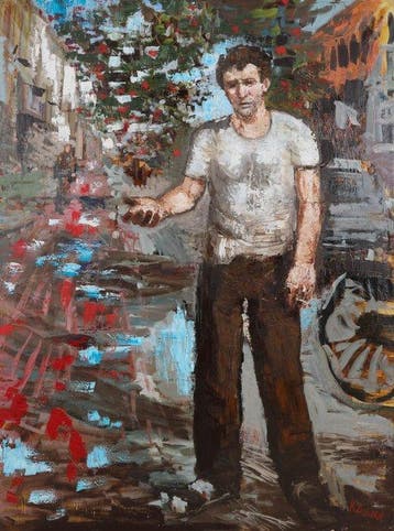 Peter Klashorst (1957) - In front of my studio in the