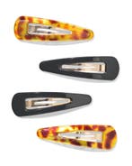 HEMA Haarclips 2.5cm tortoise zwart - 4 stuks, Verzenden, Nieuw