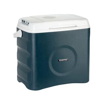 Elektrische koelbox 12V 230V draagbare koelbox 29L blauw, Zonder vriesvak, Minder dan 85 cm, Refurbished, Ophalen of Verzenden