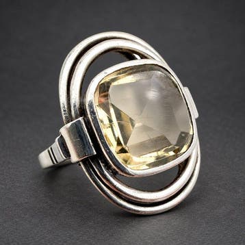 Zilver - Ring - Art Deco jaren 1940–1960