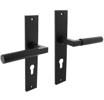 Intersteel deurklink Bau-Stil op langschild PC72 mat zwart, Verzenden, Nieuw