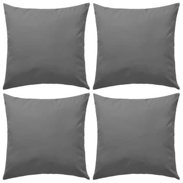vidaXL Buitenkussens 45x45 cm grijs 4 st, Verzenden, Nieuw, Grijs