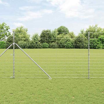 vidaXL Gecombineerd draadhek met spikes 50 x 1,5 m, Verzenden, Nieuw, IJzer