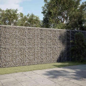 vidaXL Gabion met 3,5 mm Draad en 5x5 cm Gaas 1200x100x200, Verzenden, Nieuw, IJzer