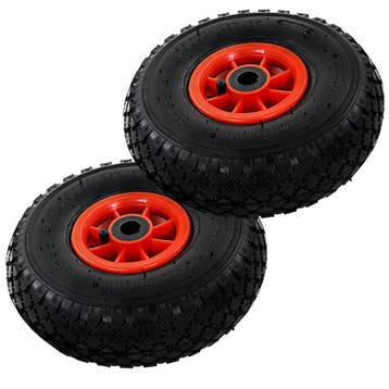 vidaXL Steekwagenwielen 2 st 3,00-4 (245x82) rubber, Verzenden, Nieuw