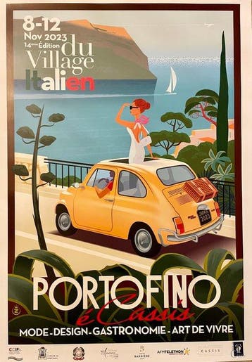 Monsieur Z - Portofino - Viva La Vespa - Année 2023, Antiek en Kunst