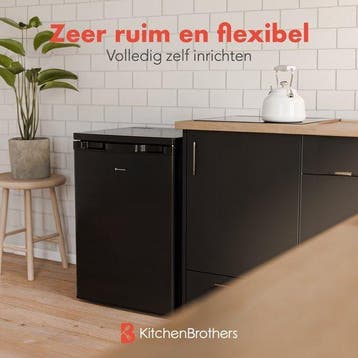 2dekans | KitchenBrothers Koelkast – 127 Liter – 55 x 58 x, Ophalen of Verzenden, Zo goed als nieuw