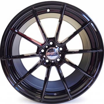 18 inch 5x108 Velgen Finer JT122 Gloss Black Red Coating, Ophalen of Verzenden, Nieuw