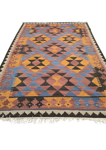 Tribal Kelim Afgan 300x200 handgeweven wollen vloerkleed,  Perzisch tapijt kelim killim wollen vloerkleed handgeknoopt , Ophalen of Verzenden