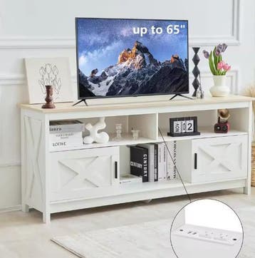TV-Meubel met Stopcontact en Planken – Voor TV’s tot 165 cm, Verzenden, Nieuw