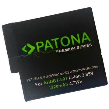GoPro Hero 5, 6, 7 accu AHDBT-501 (Patona Premium), Verzenden, Nieuw