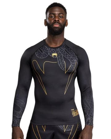 Venum Serpenti Rashguards L/S Zwart Zilver Goud, Ophalen of Verzenden, Nieuw