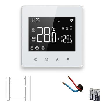 WiFi Opbouw Thermostaat Touchscreen | C.V. Installatie, Verzenden, Slimme thermostaat, Nieuw
