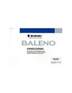 1999 SUZUKI BALENO INSTRUCTIEBOEKJE NEDERLANDS