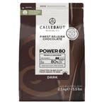 Callebaut Chocolade Callets Extra Puur (80%) 2,5kg, Verzenden, Nieuw