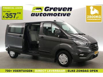 Ford Transit Custom 2.0 TDCI L2H1 Limited | DC | 6 Zits |, Euro 6, Nieuw, Ford, Zilver of Grijs