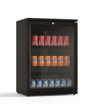 Barkoelkast - 105 Liter - 1-Deurs - Glazen Deur - Geventilee, Verzenden, Nieuw in verpakking