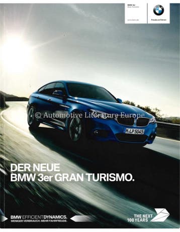 2016 BMW 3 SERIE GRAN TURISMO BROCHURE DUITS, Nieuw, BMW, Author