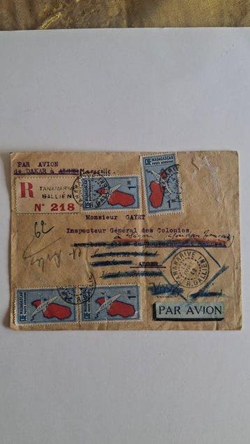 Madagaskar 1942 - Madagaskar / Vrij Frankrijk (1942) – Grote, Gestempeld