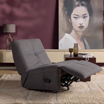 Relaxfauteuil Lazy | Dark Grey | Starfurn, Ophalen of Verzenden, Nieuw