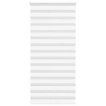 vidaXL Zebra rolgordijn 110x200 cm stofbreedte 105,9cm, Verzenden, Nieuw, Wit