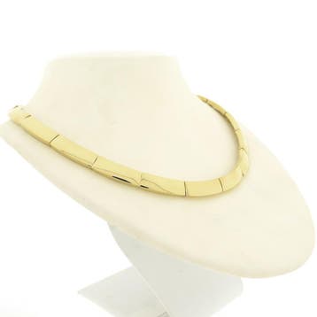 Massief gouden damescollier met staafjes (Ketting), Ophalen of Verzenden, Gebruikt, Goud, Goud