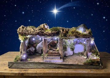 Kerststal - Hout