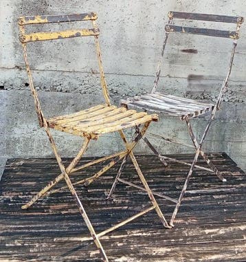 Industriële apparatuur - Italië - IJzeren vouwstoelen