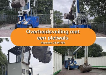 Overheidsveiling met een pletwals