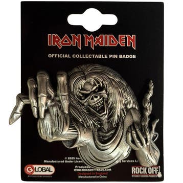 Iron Maiden Number of the Beast Eddie - Pin off. merchandise, Ophalen of Verzenden, Nieuw, Kleding