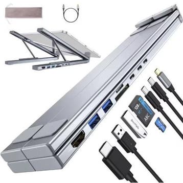 Universele Laptop Docking Station Standaard met USB-C PD, Verzenden, Nieuw