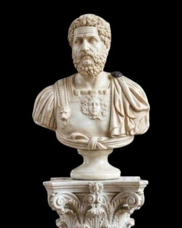 sculptuur, Busto imperatore Adriano - 50 cm - Marmer
