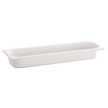 GGM Gastro | (6 stuks) Melamine GN-bak GN 2/4 - ECO - wit -, Verzenden