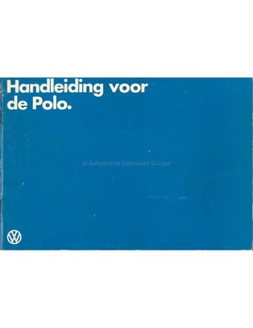 1979 VOLKSWAGEN POLO INSTRUCTIEBOEKJE NEDERLANDS, Auto diversen, Handleidingen en Instructieboekjes