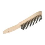 Staalborstel RVS 4 rijen | Osborn (Staalborstels), Verzenden, Nieuw, Overige typen