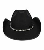 Cowboyhoed - Western hoed van vilt koord onesize - Zwart, Kleding | Dames, Nieuw